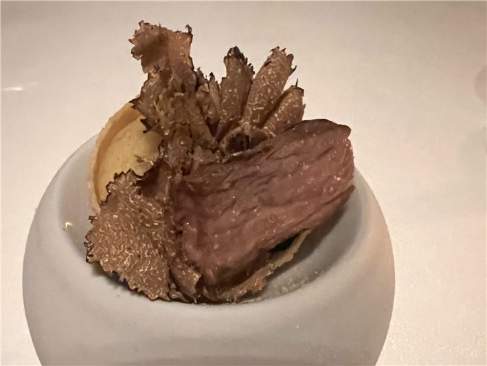 beef and truffle canape